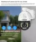 كاميرا Fosvision عالية السرعة 8MP PTZ POE 30X زووم بصري عموم إمالة كاميرا IP HD 200FT رؤية ليلية طويلة المدى